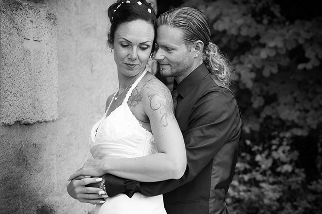 Hochzeitsfoto Umarmung